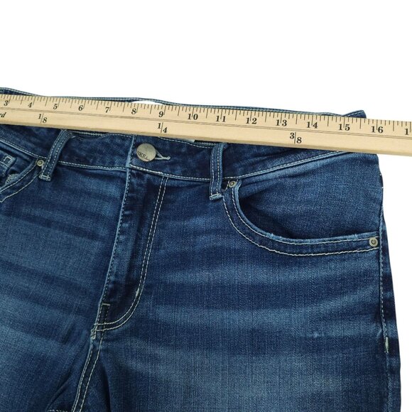 Buckle BKE Gabby Jeans Cropped Capri Size 31 High Rise Stretch Dark Wash Denim - Picture 7 of 12